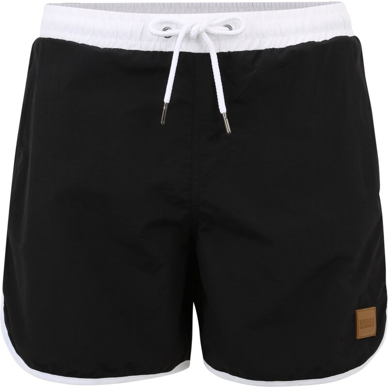 Urban Classics Plavecké šortky čierna / biela 26746942