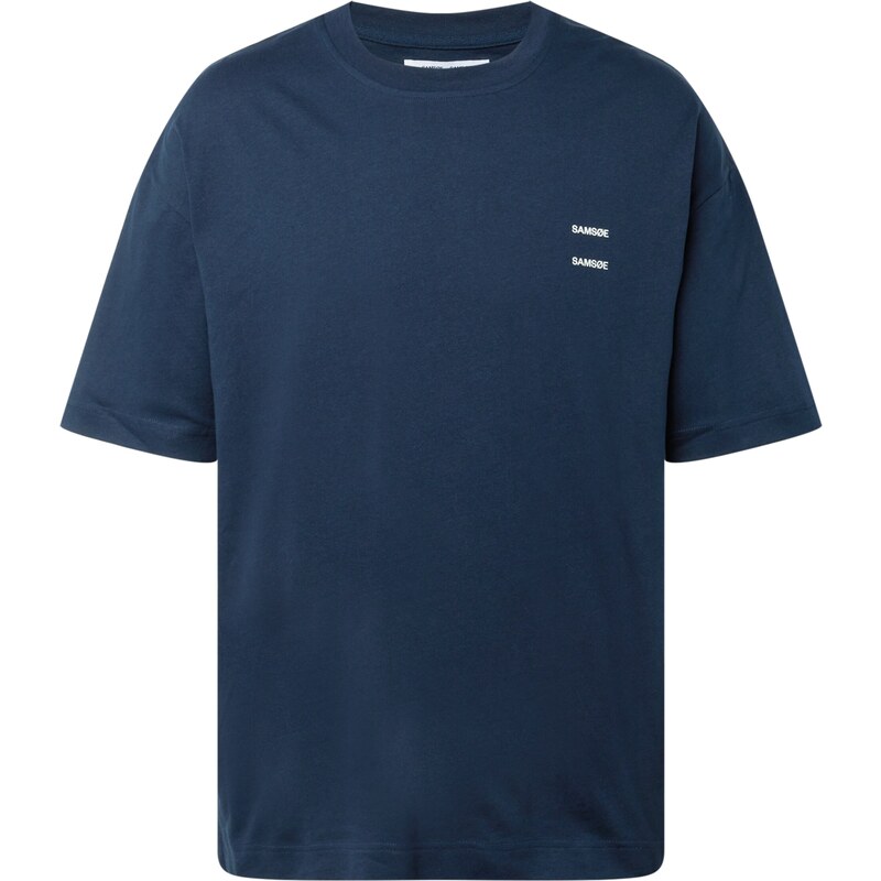 Samsøe Samsøe Tričko JOEL tmavomodrá / biela 54197189