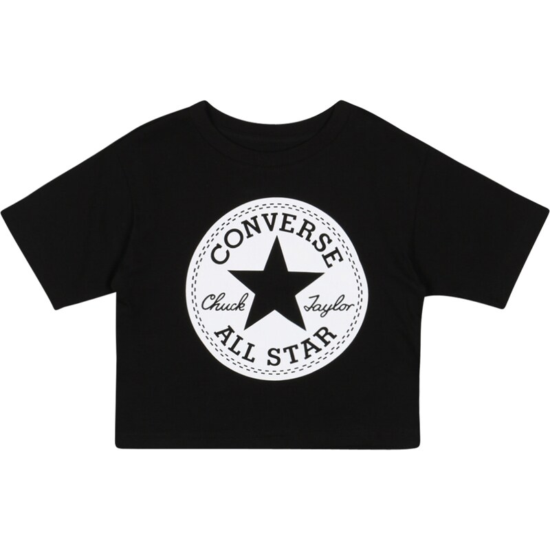 CONVERSE Tričko čierna / biela 44579261