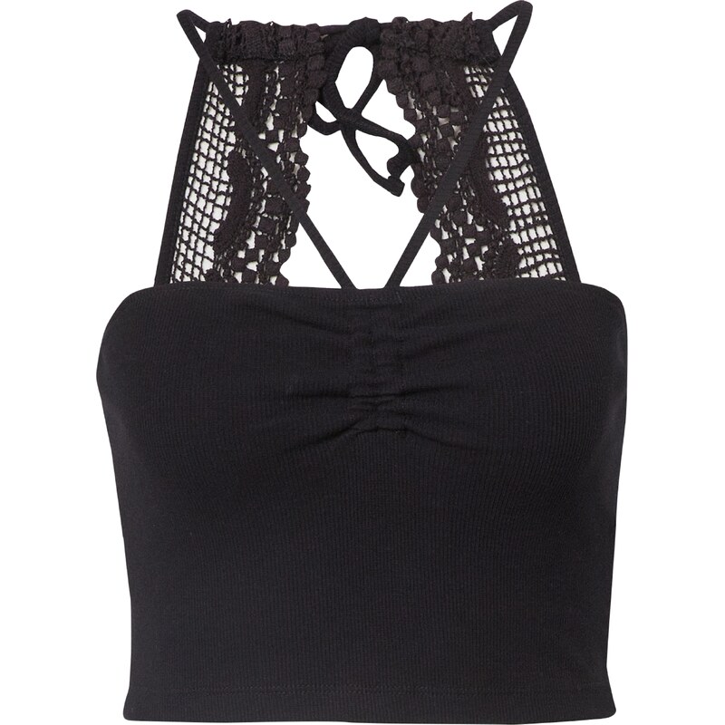 ABOUT YOU Vyšívaný top Betty čierna 54232594