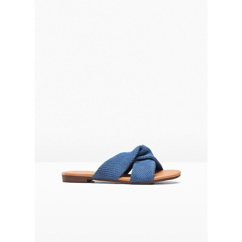 bonprix Šľapky s uzlíkom, farba modrá 44749684