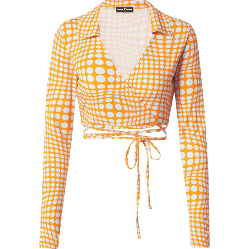 ABOUT YOU x Antonia Blúzka Irina pastelovo modrá / oranžová 35276101