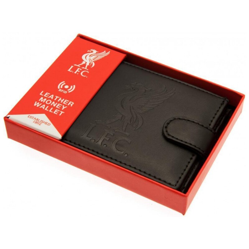 FOREVER COLLECTIBLES Pánska kožená bezpečnostná peňaženka LIVERPOOL F.C. RFID