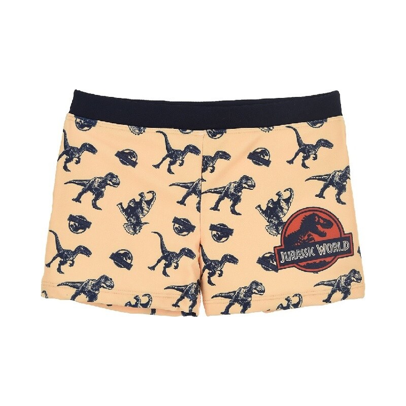 Žlté vzorované chlapčenské plavky Jurassic World 33971749