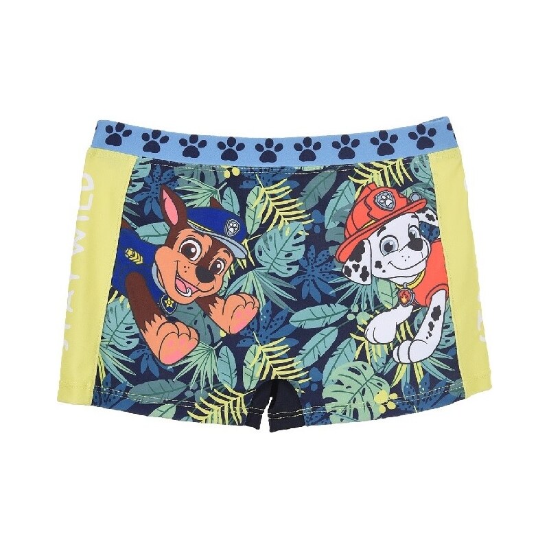 Zelené vzorované chlapčenské plavky Paw Patrol 33972152