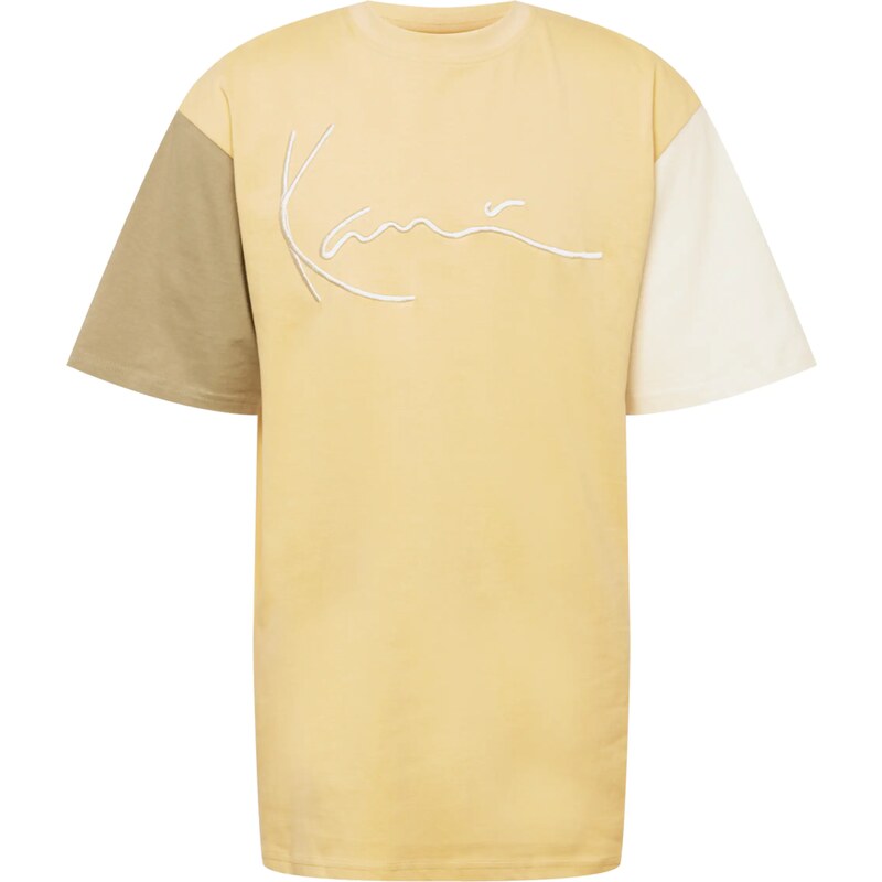Karl Kani Tričko krémová / tmavobéžová / pastelovo žltá 56522386