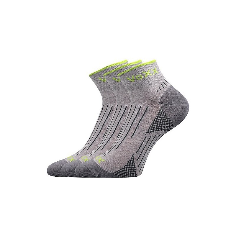 AZUL slabé športové ponožky VoXX Sv. sivá 43-46 3 páry 33904154