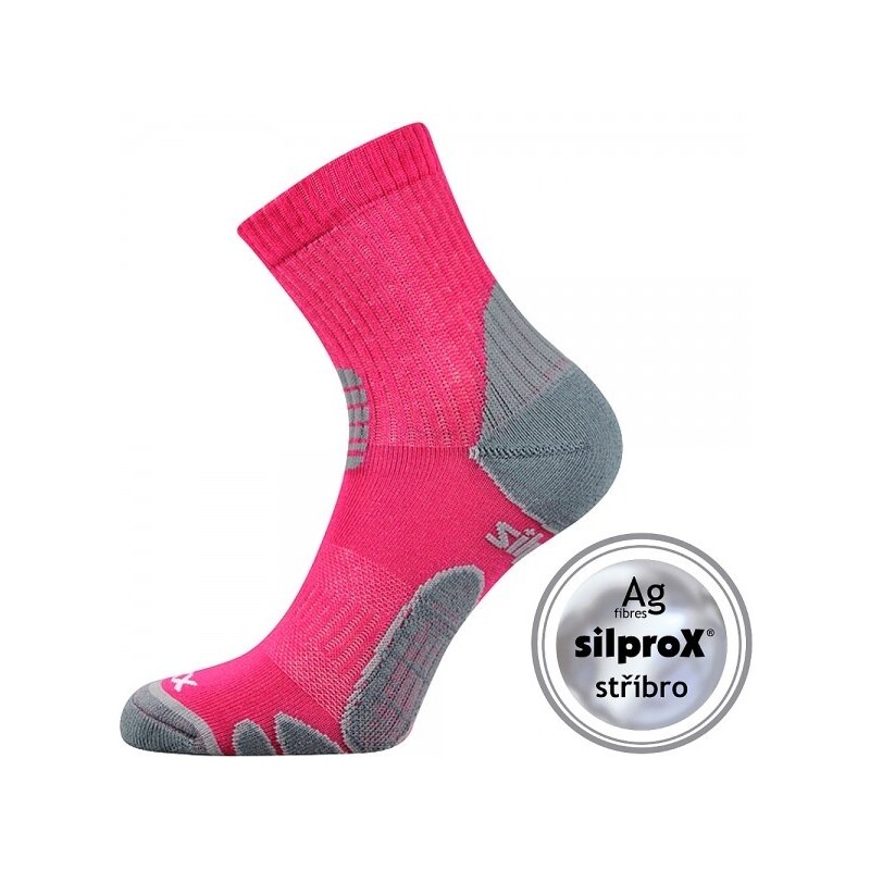 SILO sportovní antibakteriální ponožky se stříbrem VoXX Magenta 35-38 66886420
