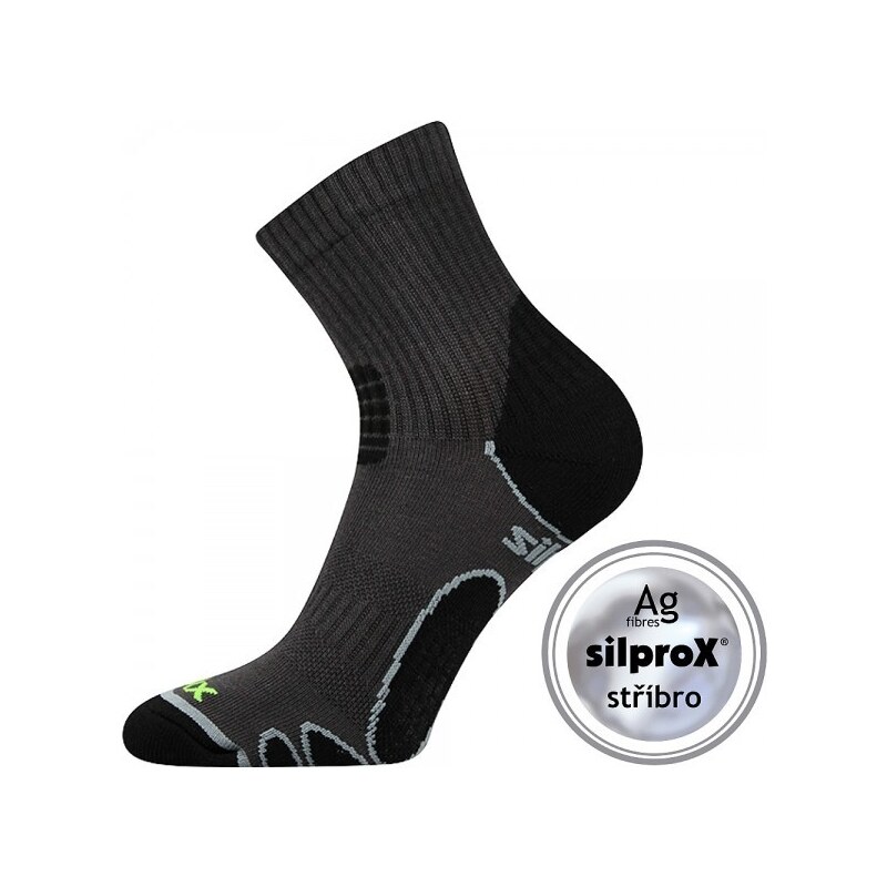 SILO sportovní antibakteriální ponožky se stříbrem VoXX Tm. sivá 43-46 33904187