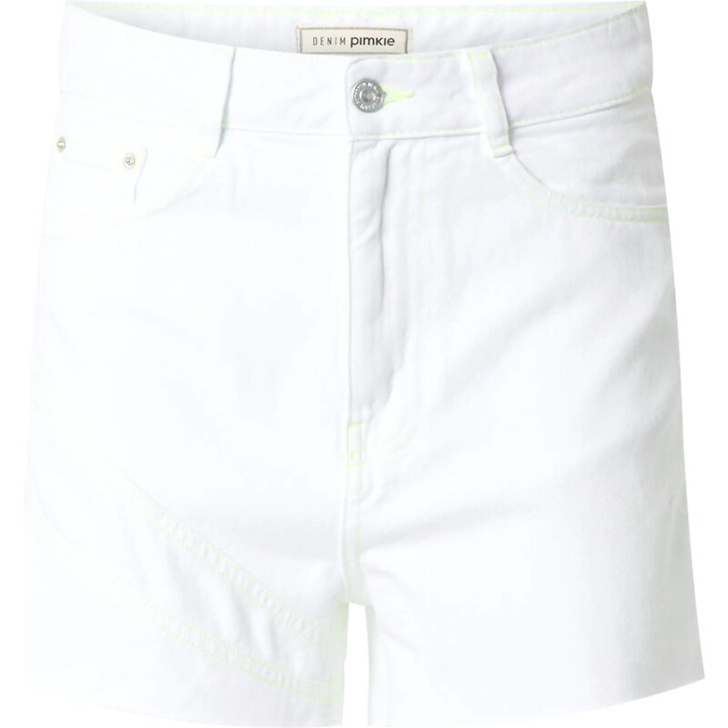 Pimkie Džínsy biely denim 54630137