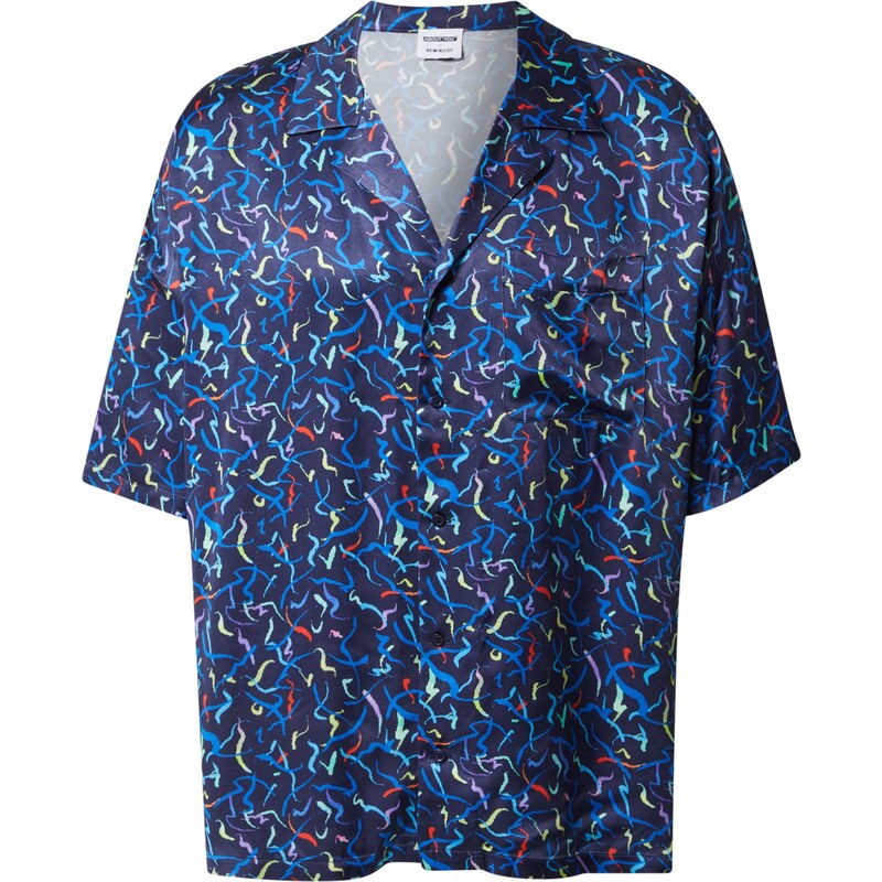 ABOUT YOU x Rewinside Košeľa Lio námornícka modrá / zmiešané farby 60439981