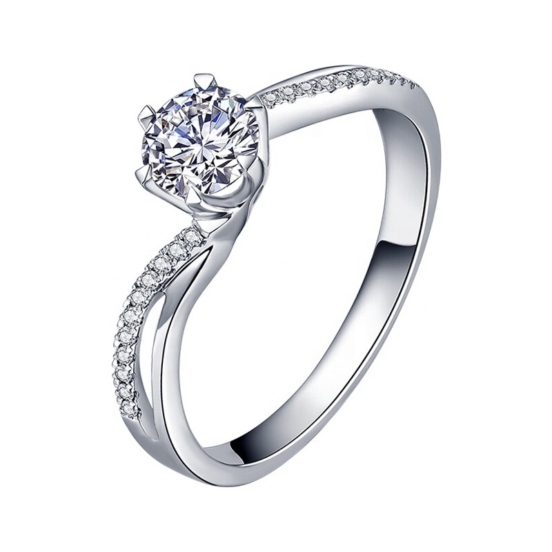 Royal Fashion strieborný rhodiovaný prsteň Výnimočnosť 41335523