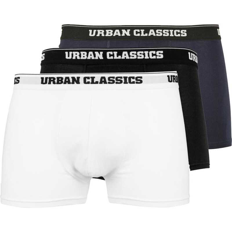 Urban Classics Boxerky námornícka modrá / čierna / biela 64403629