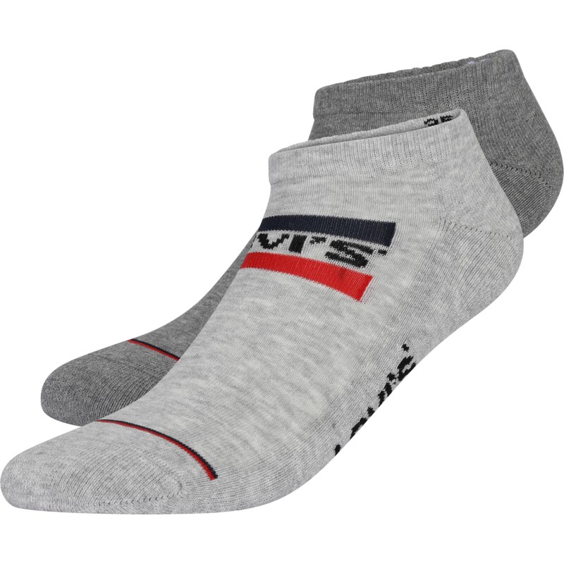 LEVIS Ťapky tmavomodrá / sivá melírovaná / červená 65435598