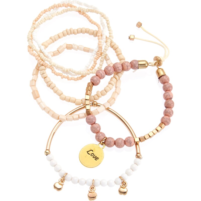 LASCANA Náramok béžová / telová / zlatá / biela 64602669