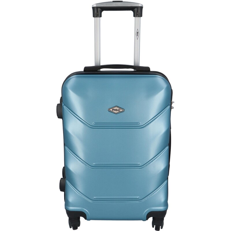 Škrupinový cestovný kufor bledo modrý - RGL Hairon XS modrá