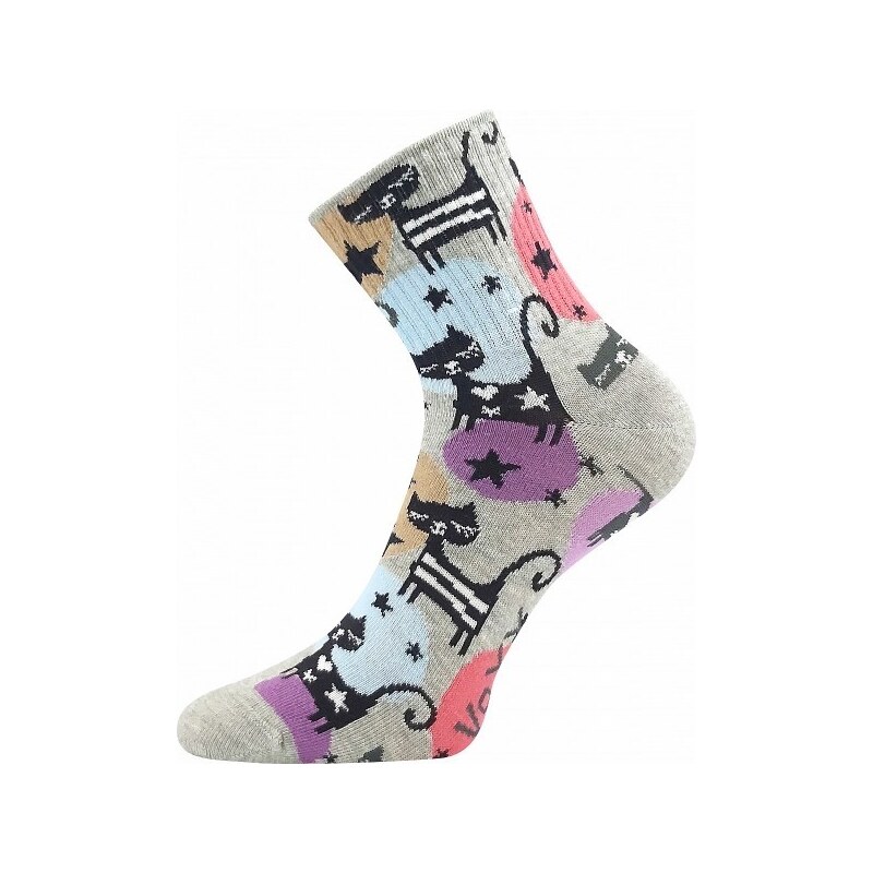 AGAPI slabé dámske veselé ponožky VoXX - KOČKY 33978771