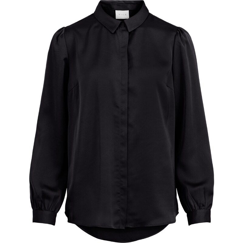 VILA Blúzka VIELLETTE čierna 26084073