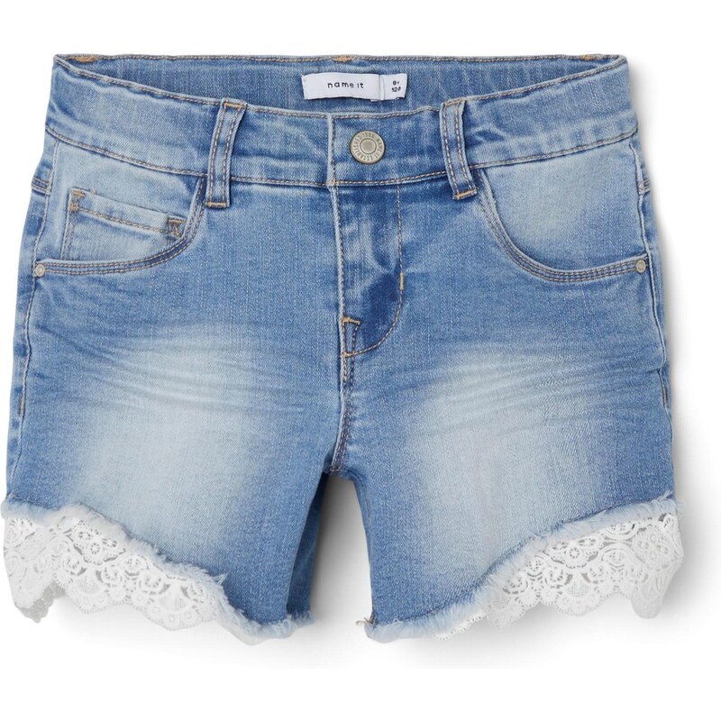 NAME IT Džínsy Salli svetlomodrá / šedobiela 32110809