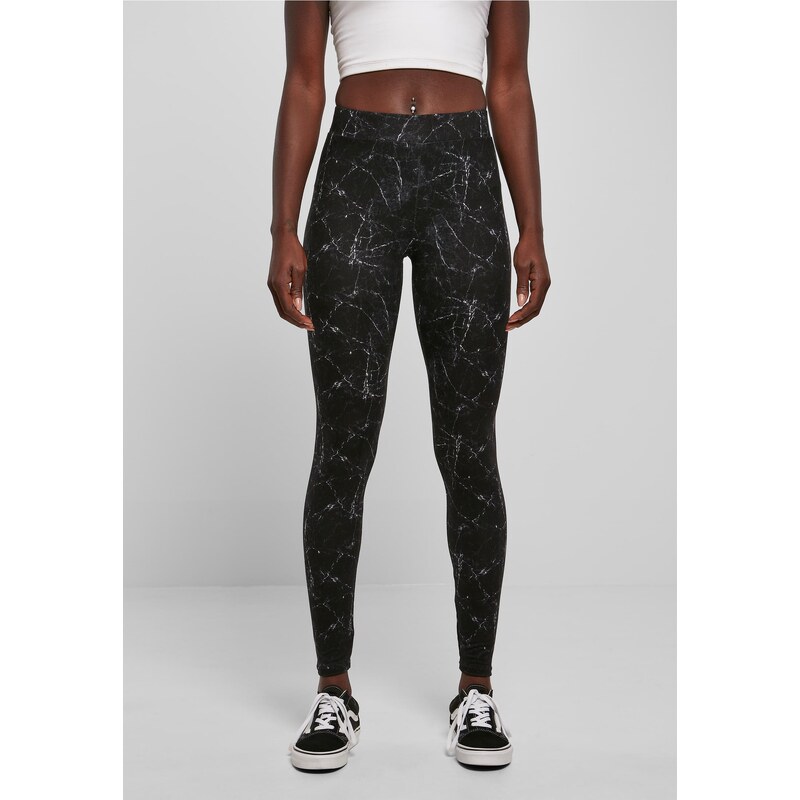 Urban Classics Womens soft leggings AOP blackmarble 50644032