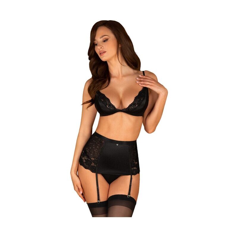 Obsessive Komplet trojdielny Blanita čierny 34006653