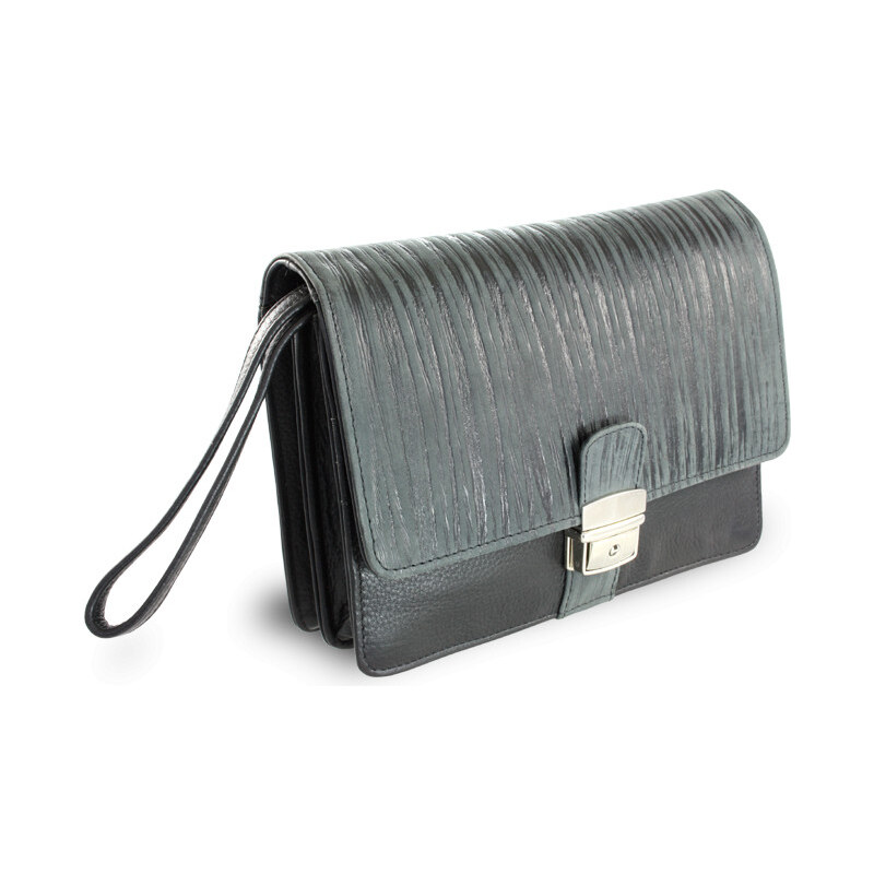 Arwel Čierna pánska kožená dokladová etue v štýle BAMBOO | čierna 611 66101592