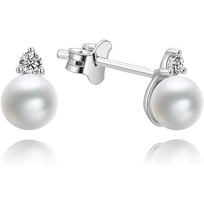 MOISS Očarujúce strieborné náušnice s perlami EP000183 67196098