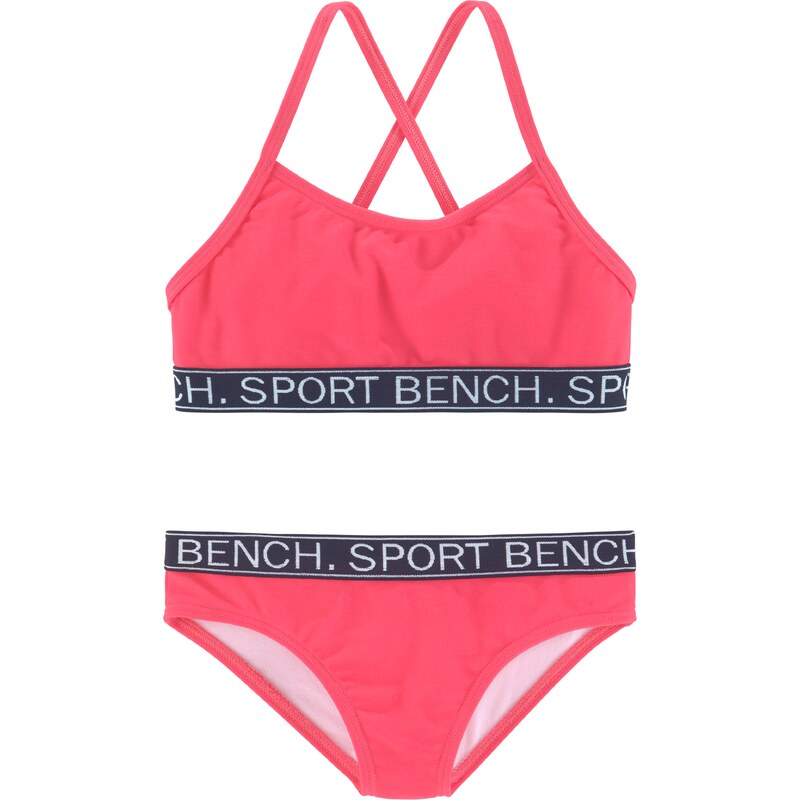 BENCH Bikiny ružová / čierna / biela 54232926