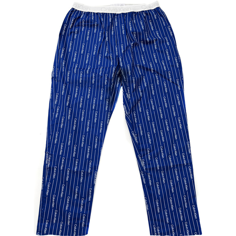 Pánske pyžamové nohavice - NM2180E 1MR - modrá/biela - Calvin Klein 34023020