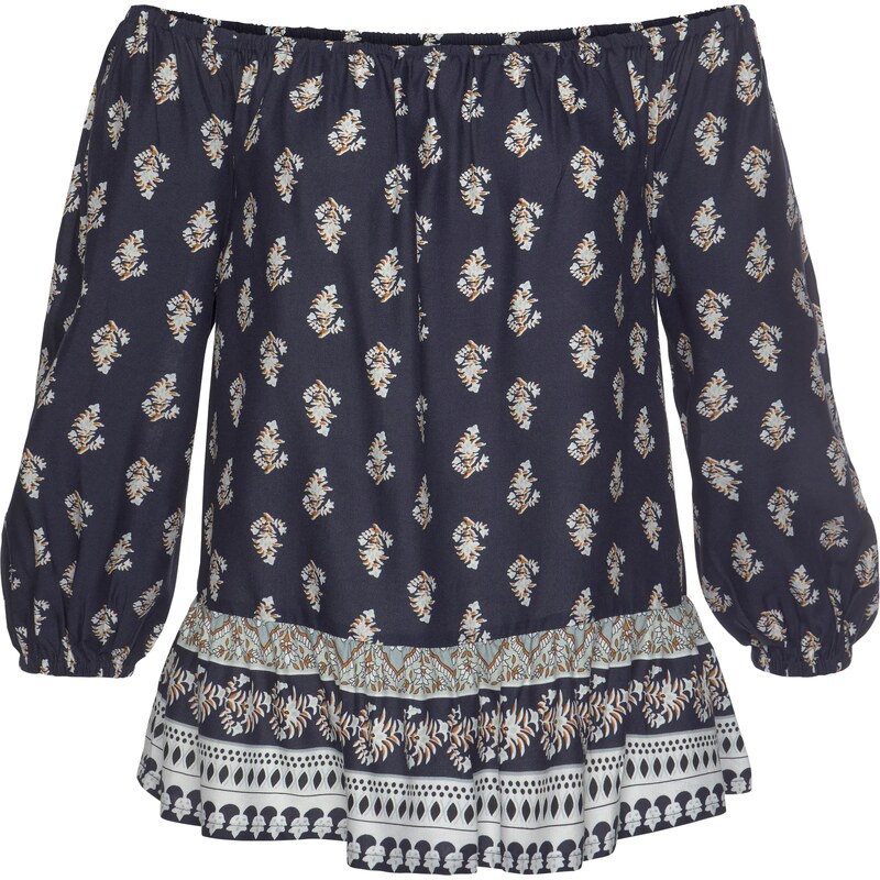 VIVANCE Blúzka Carmen námornícka modrá / zmiešané farby 54232900