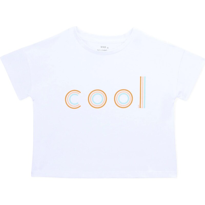 KNOT Tričko svetlomodrá / oranžová / broskyňová / biela 61973879