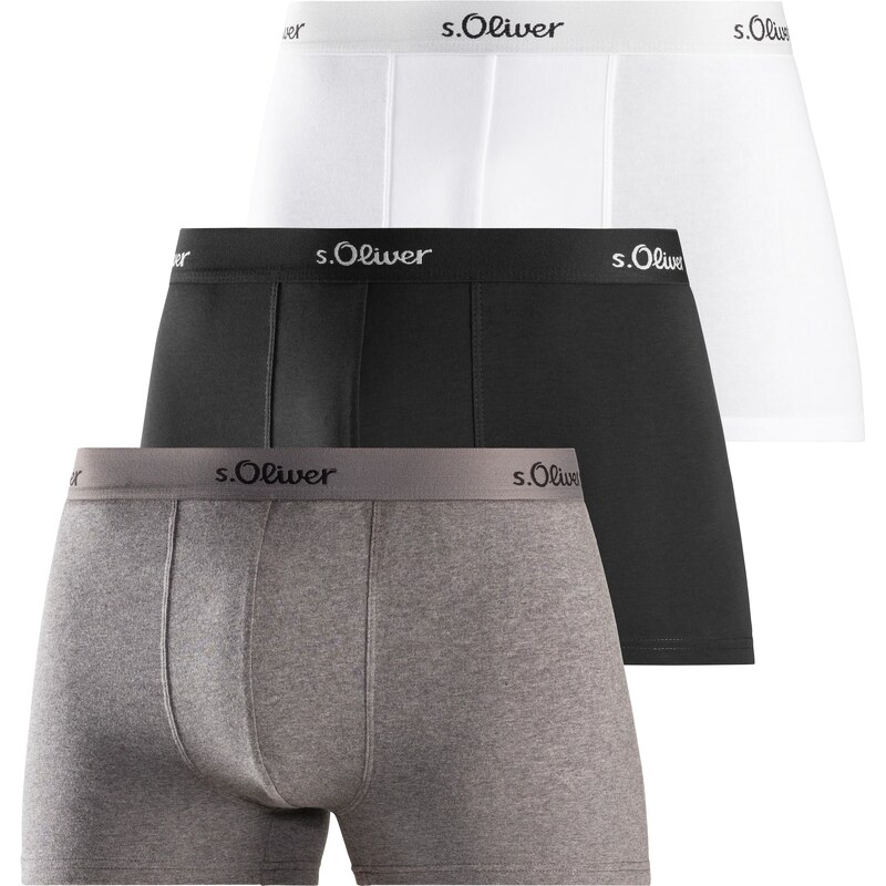 s.Oliver Boxerky sivá / čierna / biela 60398091