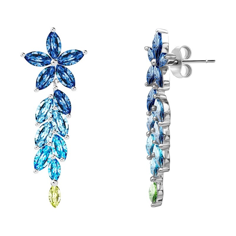 Preciosa Jedinečné strieborné náušnice Life s kubickou zirkóniou 66589983