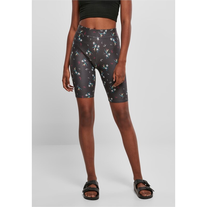 Urban Classics Womens Soft AOP Cycle Shorts blackfloret 50603881