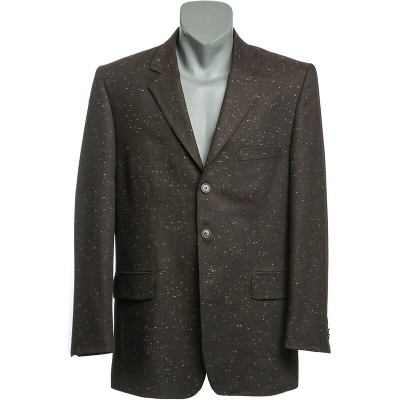 Arno CENTONE KTS-0076-07 hnedé prskané pánske sako 34045089