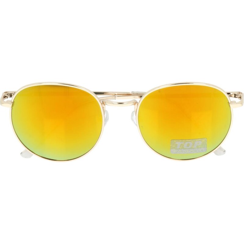 Sunmania Oranžové slnečné okuliare pilotky Oval Classic 33997394