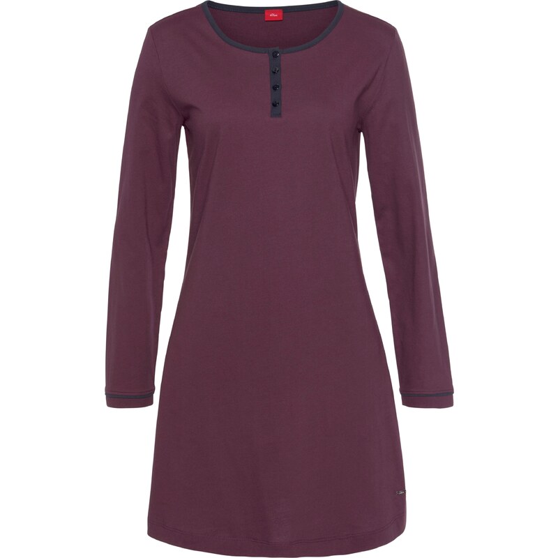 s.Oliver Nočná košieľka bordová 54232976