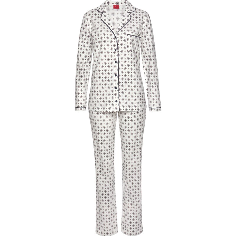 s.Oliver Pyžamo námornícka modrá / svetlomodrá / svetlohnedá / biela 54232981