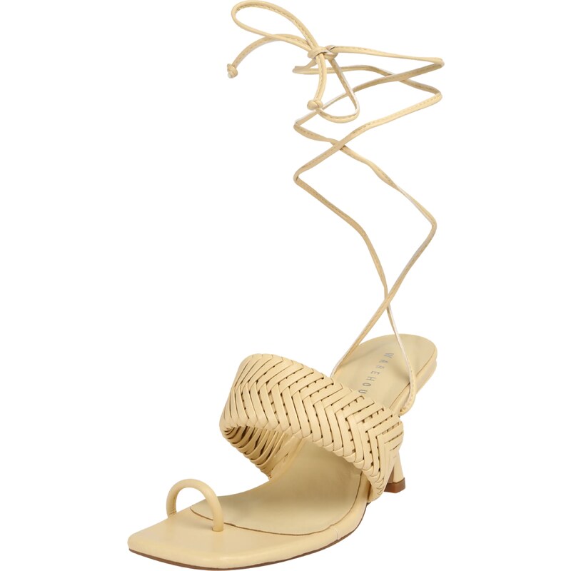 Warehouse Sandále krémová 58252739