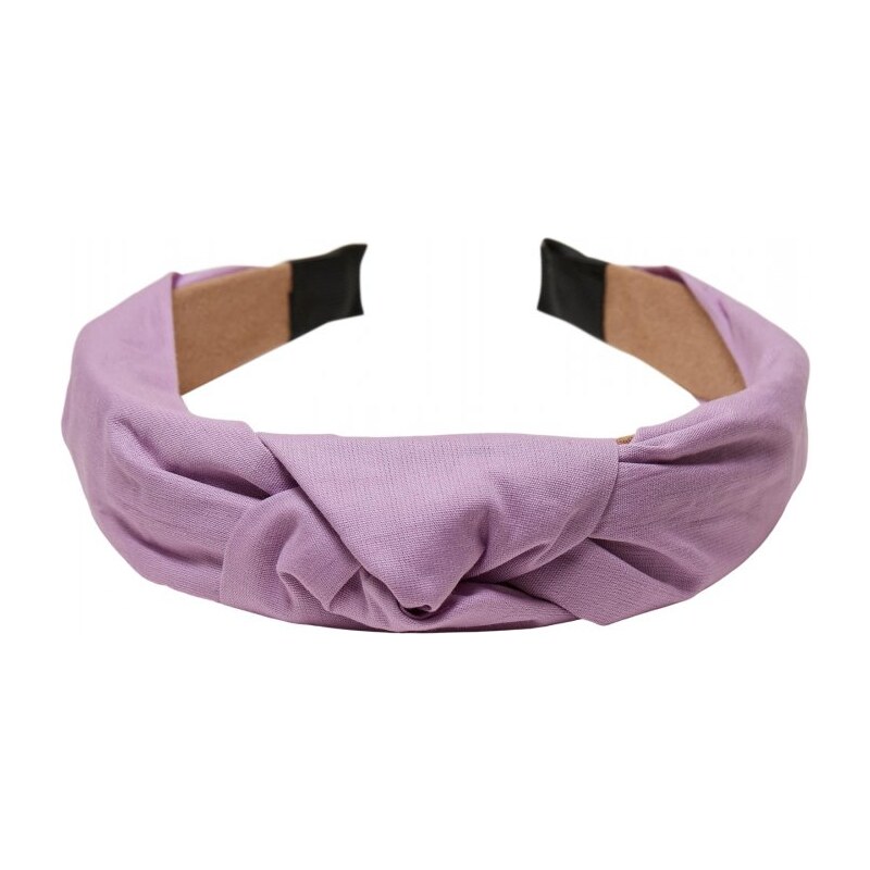 Čelenka Urban Classics Light Headband With Knot 2-Pack - violablue/black