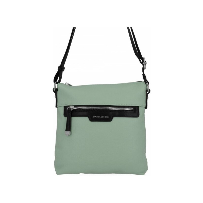 Dámska kabelka listonoška David Jones svetlozelená 6745-1 34067371