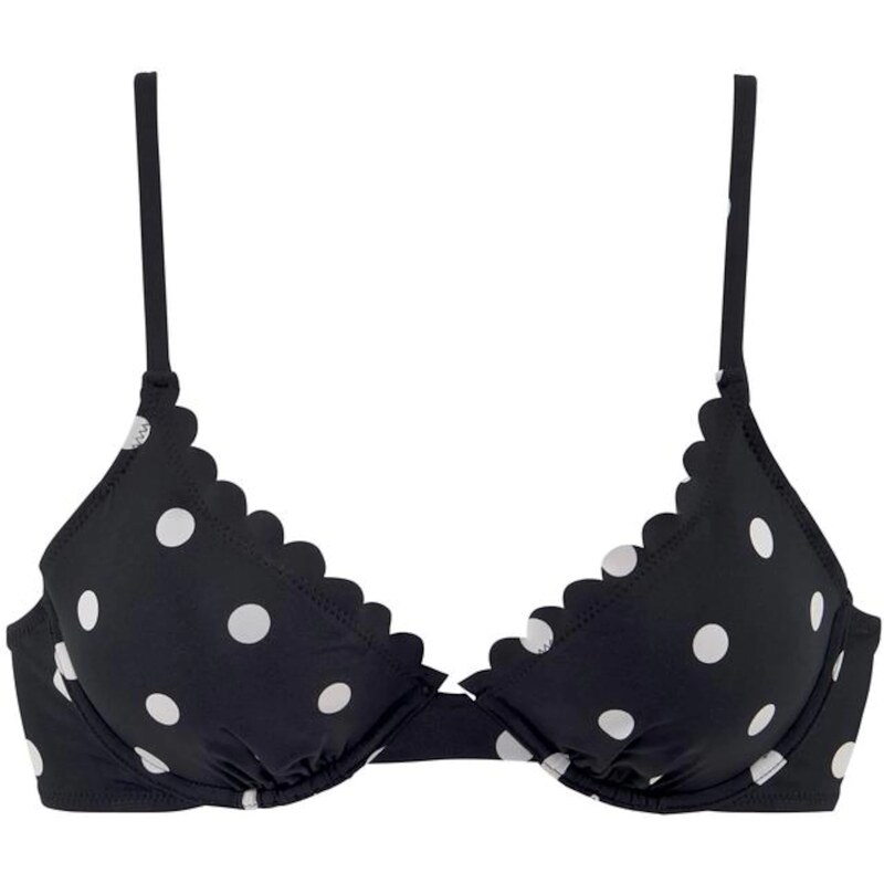 LASCANA Bikinový top čierna / biela 54224753