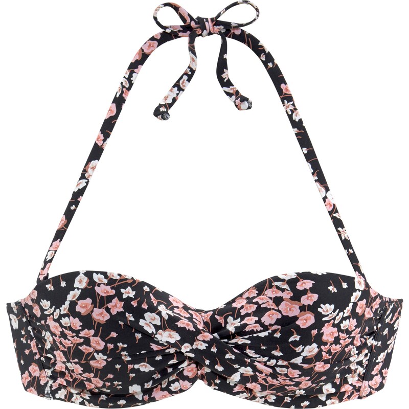 LASCANA Bikinový top zmiešané farby / čierna 54230392