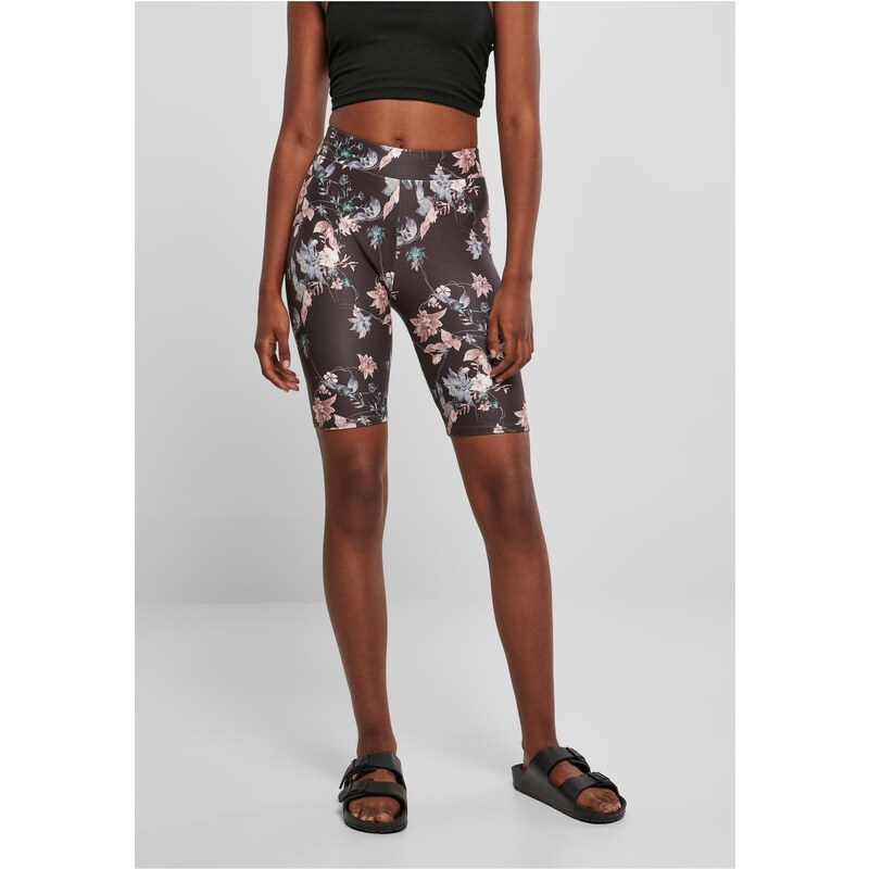 Urban Classics Womens Soft Shorts AOP Cycle Blacksoftflower 50670534