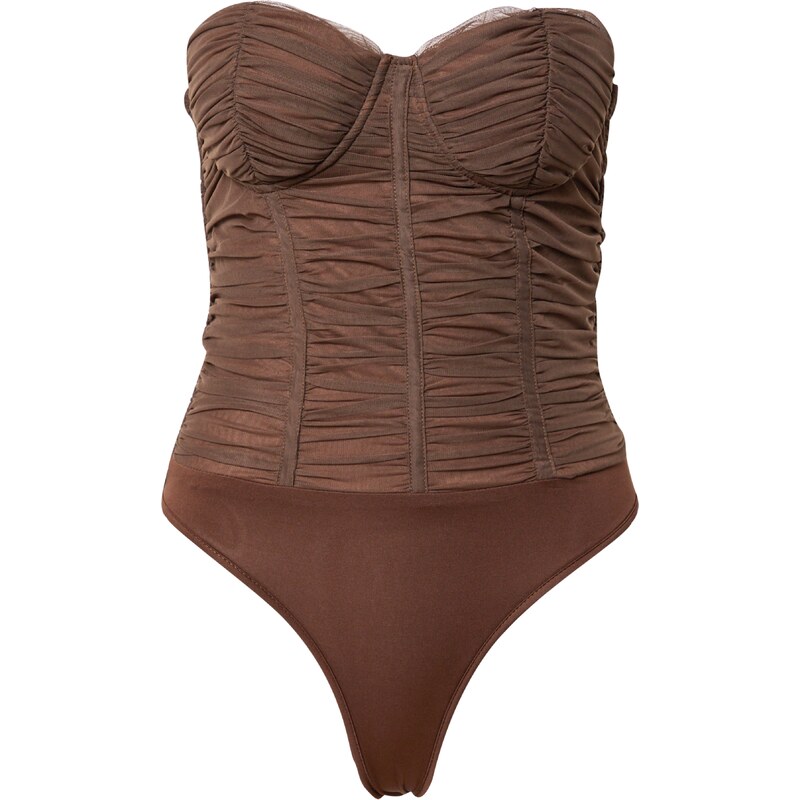 Misspap Košeľové body čokoládová 54233113