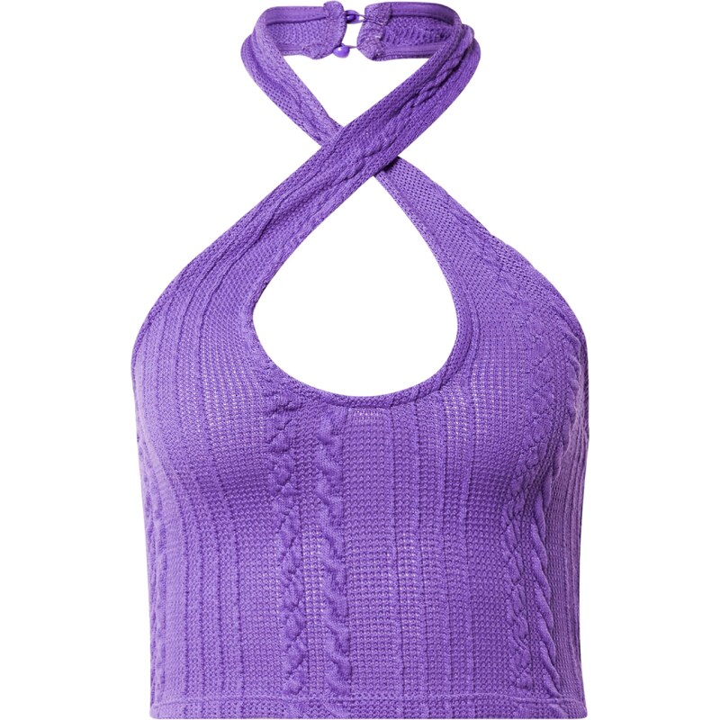 NLY by Nelly Vyšívaný top tmavofialová 58421204