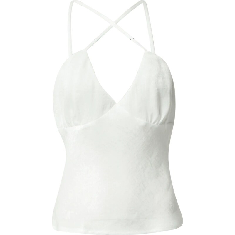 Nasty Gal Top prírodná biela 54233143