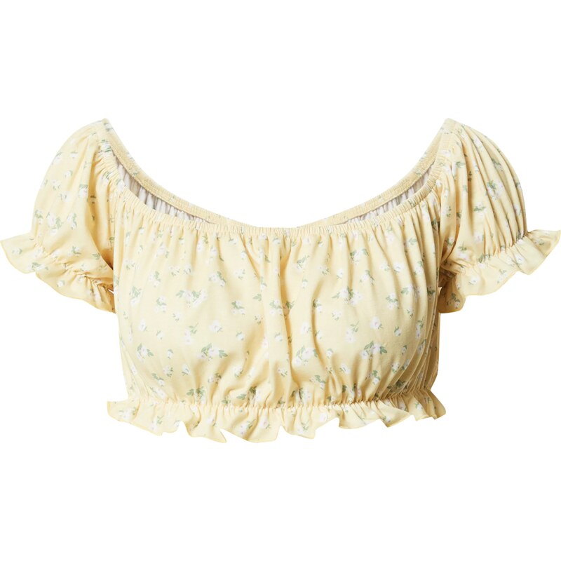 NLY by Nelly Tričko žltá / zelená / biela 66445786