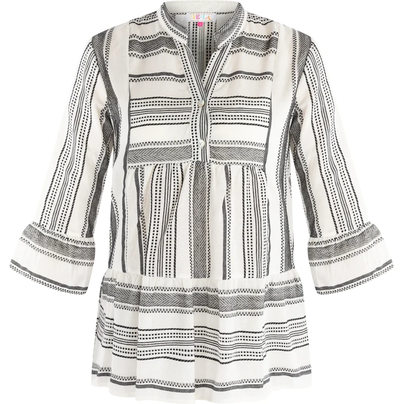 IZIA Tunika sivá / biela 65867893