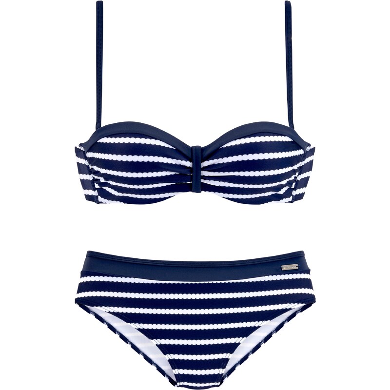 LASCANA Bikiny námornícka modrá / biela 54231287